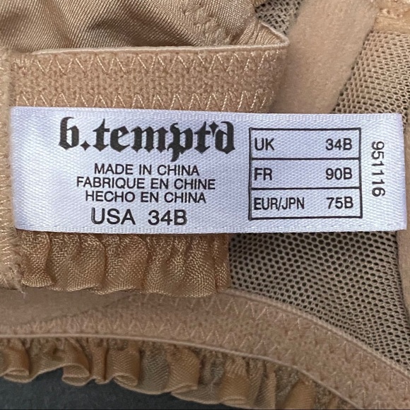 B. Tempt’d Nude Bra NWT Size 34B - Picture 4 of 5